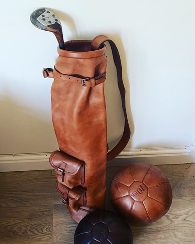 Leather golf bag - golf, 9